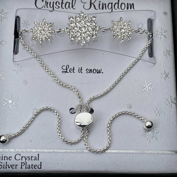 Crystal Kingdom Bracelet Sterling silver adjustabl - Picture 3 of 7